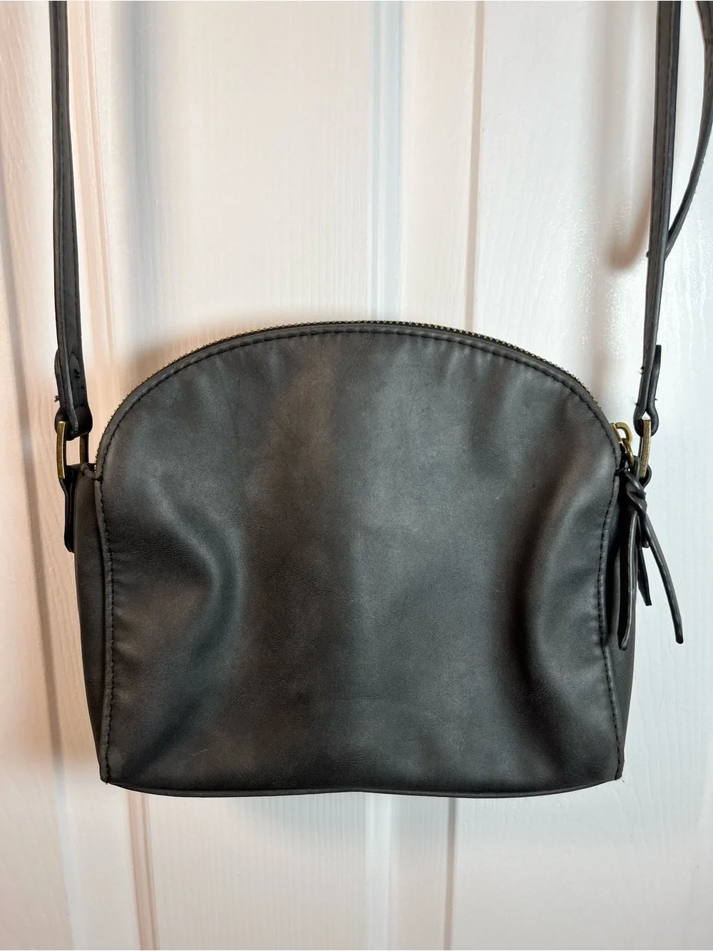 Universal Thread Faux Leather Distressed Small Satchel Crossbody Bag